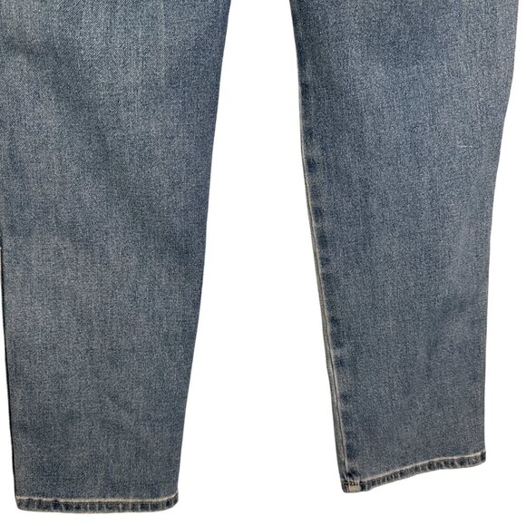 Sculpt OP Straight Leg High-Rise Denim Jeans Rhinestone Button Closure - Picture 11 of 12